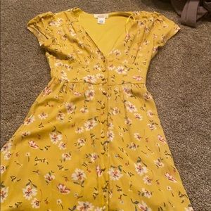 Yellow summer dress